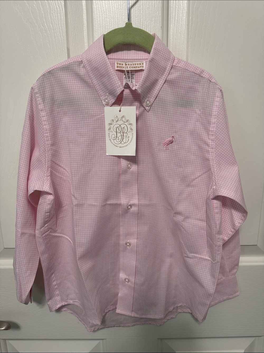 The Beaufort Bonnet Company Pink Windowpane Button-Down Shirt